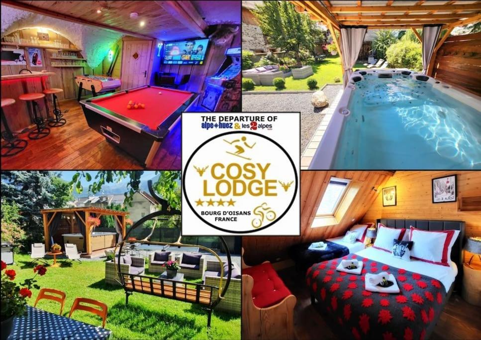 Le Cosy Lodge Departs Ski Alpe D'Huez 2 Alpes La Grave Et Col D'Ornon Detente Jacuzzi Piscine Sauna Bar Billard Le Bourg-dʼOisans Buitenkant foto